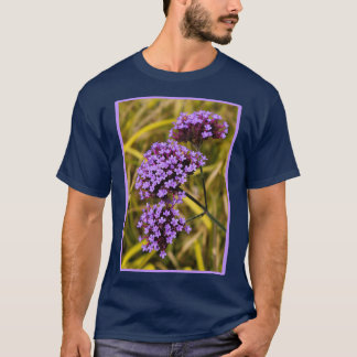 Paars Flowered Verbena bonariensis T-shirt