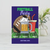 Paars football kaart (Staand voorkant)