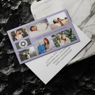 Paars fotograaf fotograaf jouw Logo Visitekaartje