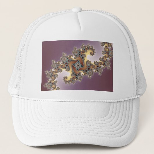 Paars - Fractal Trucker Pet (Voorkant)