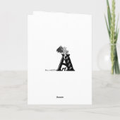 Paars Freesia Flowers Kaart (Achterkant)