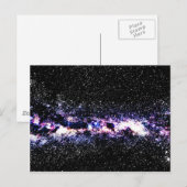 Paars Galaxy Briefkaart (Voorkant / Achterkant)