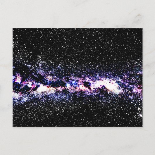 Paars Galaxy Briefkaart (Voorkant)