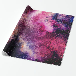 Paars Galaxy Cadeaupapier