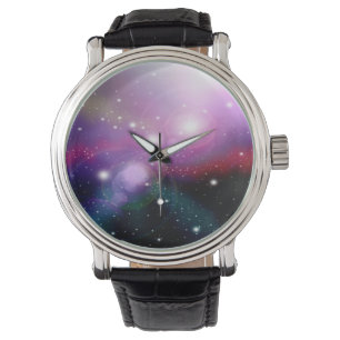 Paars Galaxy Horloge