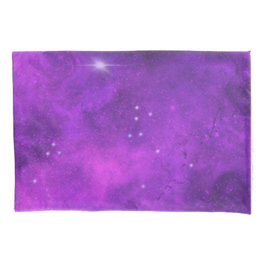 Paars Galaxy Kussensloop (Voorkant)