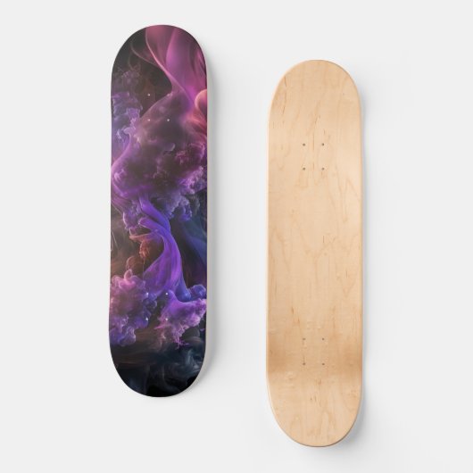 Paars galaxy skateboard (Voorkant)