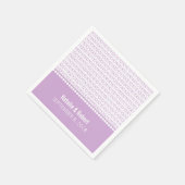 Paars geek Chic Binary Code Paper Napkins Servetten (Hoek)