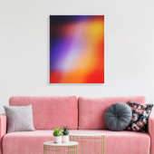Paars Geel Rood en Oranje Abstract Canvas afdrukke Afdruk (Insitu (Woonkamer))