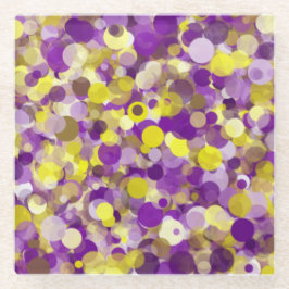 Paars gele stip Onderzetter