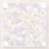 Paars gele stip Onderzetter (Achterkant)