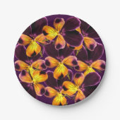 Paars gele ventilator 7-inch Bord papier (Voorkant)