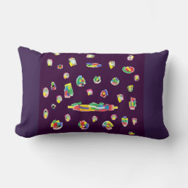 paars gemengde kleuren van gevarieerde kwaliteit kussen