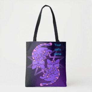 Paars Gemini Kittens Decagon Paars Draagtas