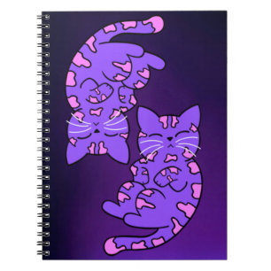 Paars Gemini Kittens Notitieboek