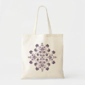 Paars geometrisch patroon Tote Bag