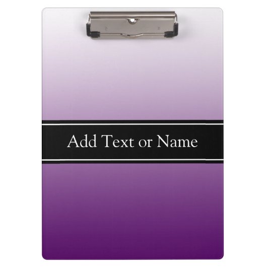 Paars gepersonaliseerd klembord (Voorkant)