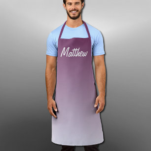 paars gepersonaliseerd schort