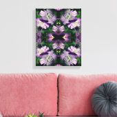 Paars Geranium Bloem Frame Maak Je Eigen Foto Canvas Afdruk (Insitu (Woonkamer))
