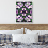 Paars Geranium Bloem Frame Maak Je Eigen Foto Canvas Afdruk (Insitu (Slaapkamer))