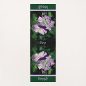  Paars-geraniumventilator gepersonaliseerd Yogamat (Voorkant)