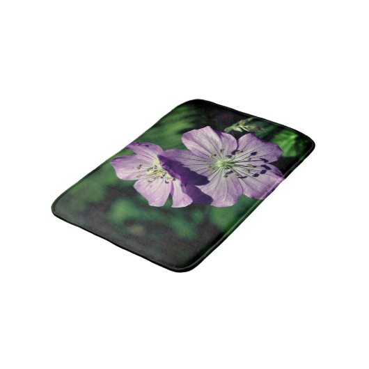  Paars-geraniumventilator sluit dicht Badmat (Gekanteld)