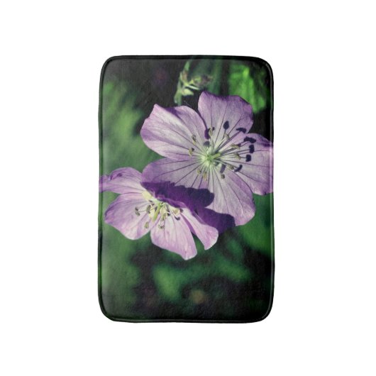  Paars-geraniumventilator sluit dicht Badmat (Voorkant Verticaal)