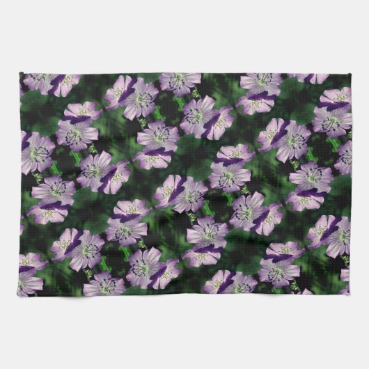  Paars-geraniumventilator Theedoek (Horizontaal)