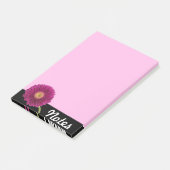 Paars Gerbera Daisy Note Pad (Schuin)