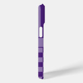 Paars geruit gestreept gepersonaliseerd Case-Mate iPhone case (Achterkant / Rechts)