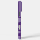 Paars geruit gestreept gepersonaliseerd Case-Mate iPhone case (Achterkant / Rechts)