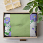 Paars gestreken tissuepapier (Geschenk)