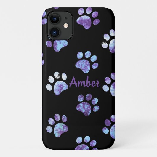 Paars getextureerd afdrukpatroon op maat Case-Mate iPhone case (Achterkant)