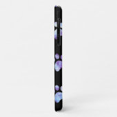 Paars getextureerd afdrukpatroon op maat Case-Mate iPhone case (Achterkant/links)