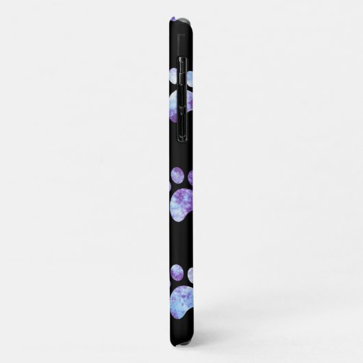Paars getextureerd afdrukpatroon op maat Case-Mate iPhone case (Achterkant/links)