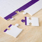 Paars gewoon een meisje dat van paarden houdt legpuzzel (Zijkant)