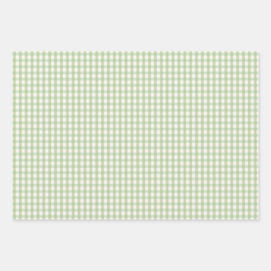 Paars gingham en Floral wrapping Paper Sh (Voorkant 3)