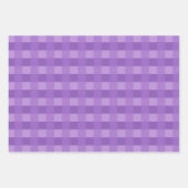 Paars Gingham Pattern-pakpapier Inpakpapier Vel (Voorkant 2)