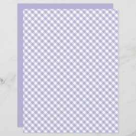 Paars Gingham Scrapbook Paper