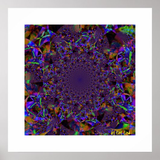 Paars glas Poster (Voorkant)