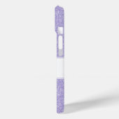 Paars Glitter Monogram Samsung Galaxy Hoesje (Achterkant / Links)