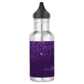 Paars glitter-naamscript waterfles  (Links)