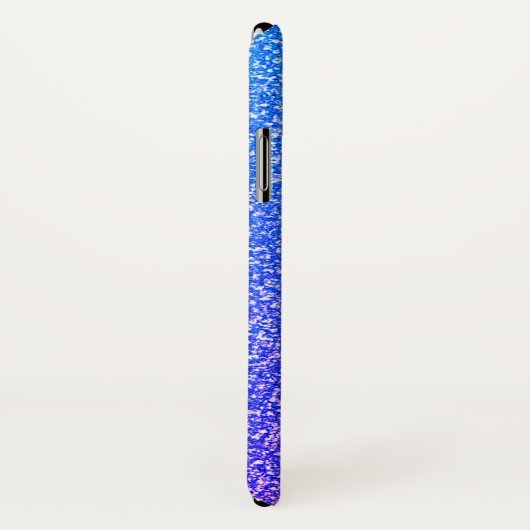 Paars Glitter Personalizationnaamscript Case-Mate iPhone Case (Achterkant / rechts)