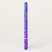 Paars Glitter Personalizationnaamscript Case-Mate iPhone Case (Achterkant/links)