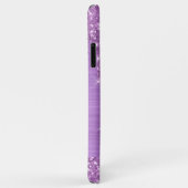 Paars Glitter Persoonlijk Case-Mate iPhone Case (Achterkant/rechts)