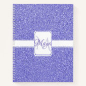 Paars Glitter Persoonlijk Notitieboek (Voorkant)