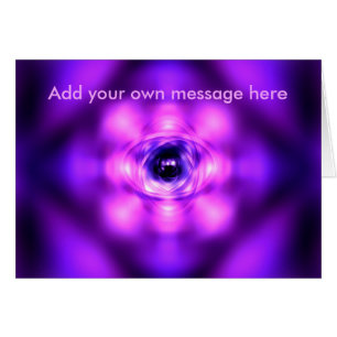 Paars gloeiend atoom