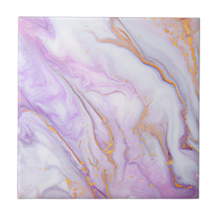 Paars Gold 3 marmer Stenen keramische Tegel Tegeltje