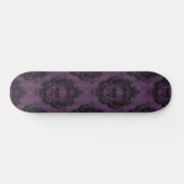 Paars gothic Dark Digital Pattern Skateboard (Horizontaal)