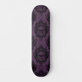 Paars gothic Dark Digital Pattern Skateboard (Voorkant)